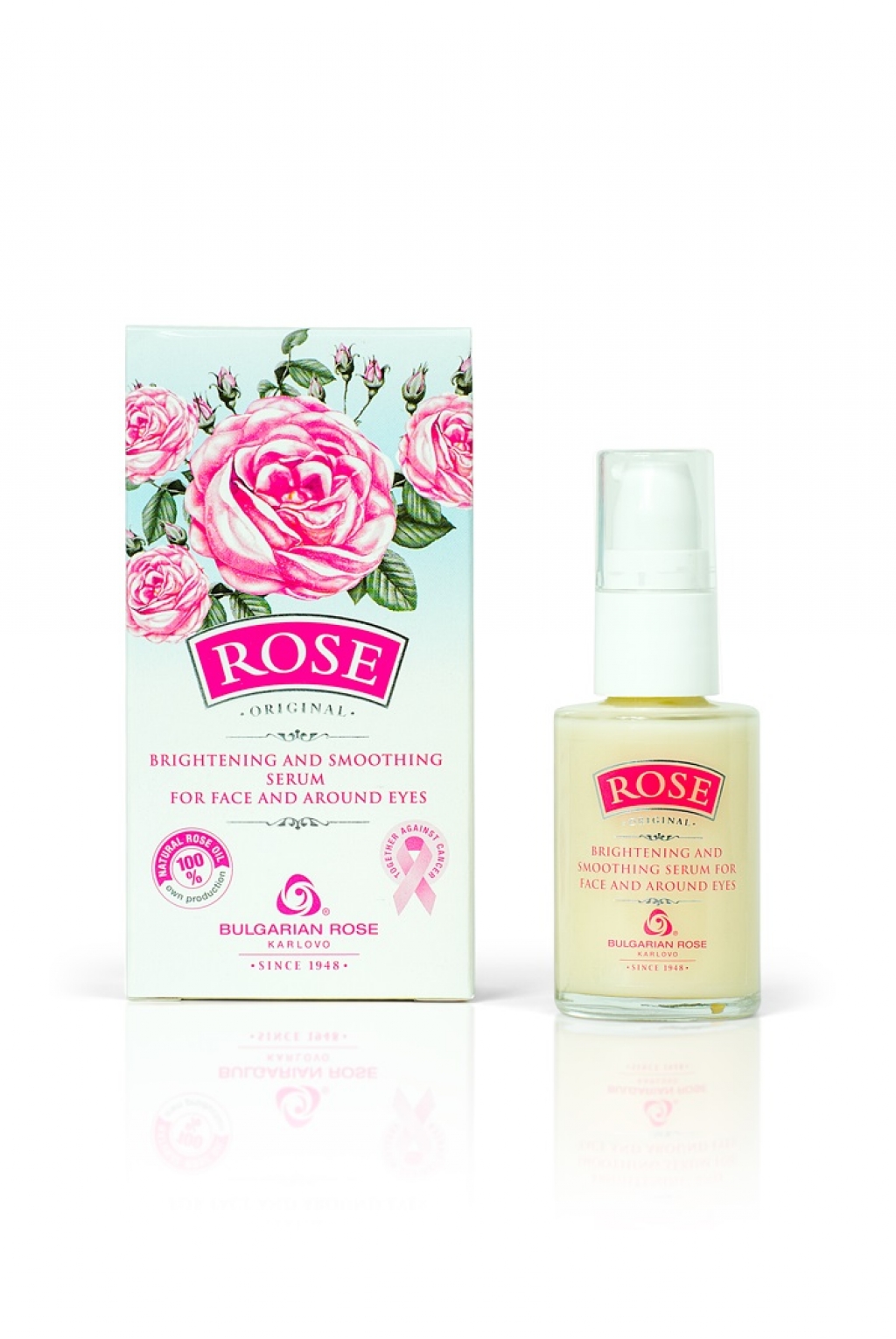 Rose Original brightening and smoothing serum for face and around